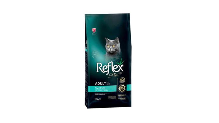 غذای مخصوص گربه بالغ، عقیم، در دو طعم، ۱۵ کیلوگرمی، برند رفلکس(Reflex) کد396