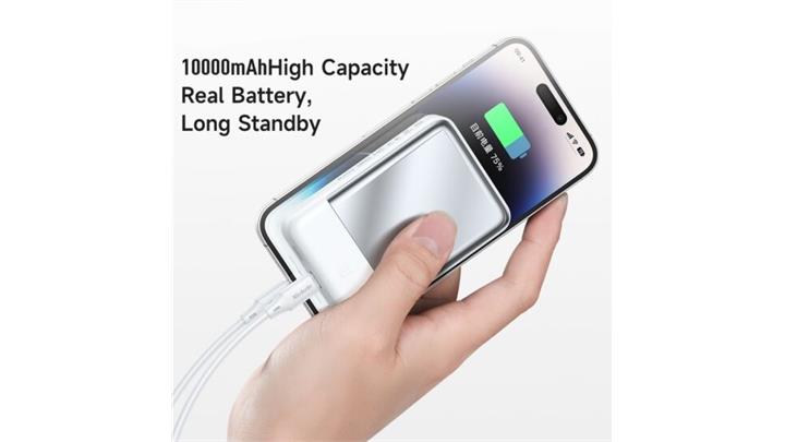 پاوربانک وایرلس مگ سیف 20 وات 10000 میلی آمپر مک دودو مدل Mcdodo Magnetic WirelessPower Bank 10000mAh 20W