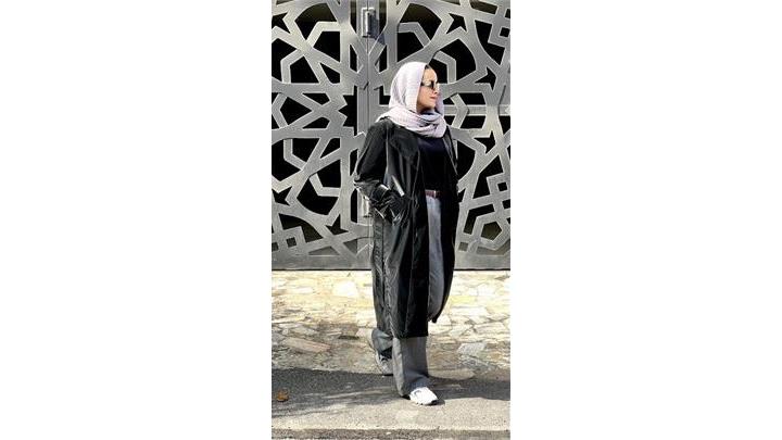 ترنچ کت بلند زنانه فری سایز