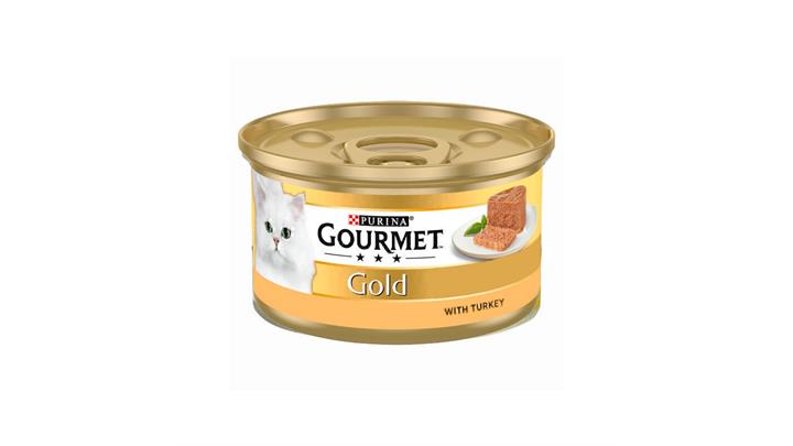 کنسرو گربه طعم بوقلمون 85 گرمی گورمت Gourmet