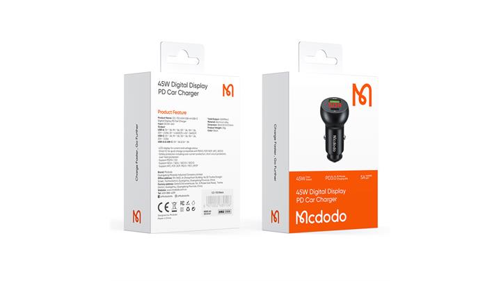 شارژر فندکی فست شارژ 45 وات مک دودو مدل Mcdodo CC-703