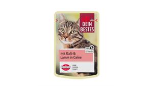 پوچ گربه دین بستس طعم گوشت گوساله و بره Dein Bestes