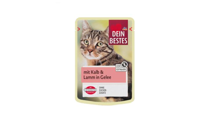 پوچ گربه دین بستس طعم گوشت گوساله و بره Dein Bestes