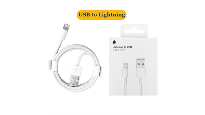 کابل USB به لایتنینگ اورجینال اپل یک متری