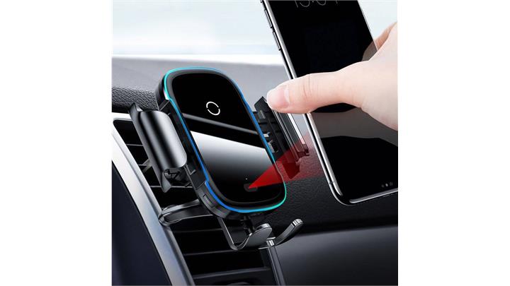پایه نگهدارنده و شارژر وایرلس بیسوس Baseus Light Electric Holder Wireless Charger 15W