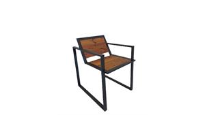 صندلی تک نفره مدل دسته مربعی هونارا s103