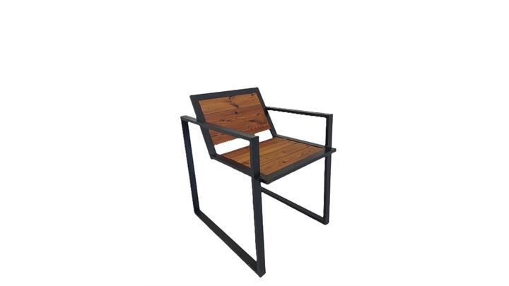 صندلی تک نفره مدل دسته مربعی هونارا s103