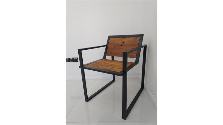 صندلی تک نفره مدل دسته مربعی هونارا s103
