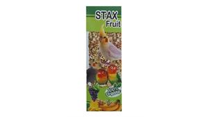 تشویقی میله ایی پرندگان خانگی برند استکس Stax با طعم میوه Fruit Stick وزن 60 گرم