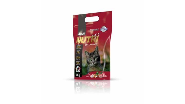 غذای خشک گربه بالغ، ۲ کیلوگرمی، برند نوتری پت(Nutripet) کد377