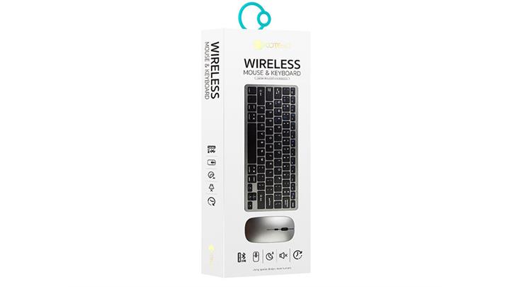 ست کیبورد و ماوس بی سیم کوتسی Coteci wireless mouse and keyboard 84006