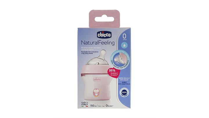 شیشه شیر Natural Feeling چیکو Chicco حجم 150 میلی لیتر