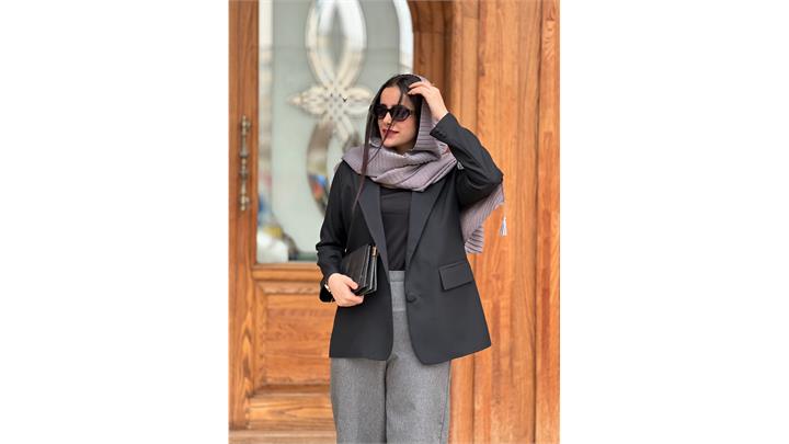 کت زنانه جلو حلال فری سایز