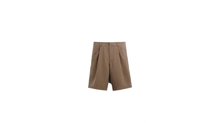 شلوارک پلیسه دار مردانه اورجینال برند zara