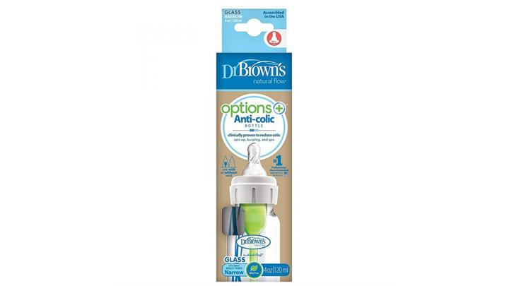 شیشه شیر +Options پیرکس 120 میلی لیتر برند دکتر براونز Dr browns