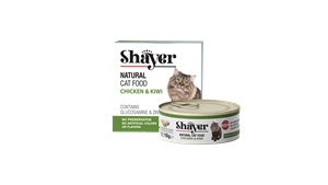 کنسرو گربه نچرال طعم مرغ و کیوی 110 گرمی شایر Shayer