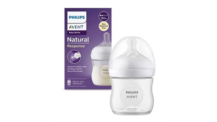 شیشه شیر مدل Natural Response برند فیلیپس اونت philips avent حجم 125 میلی لیتر