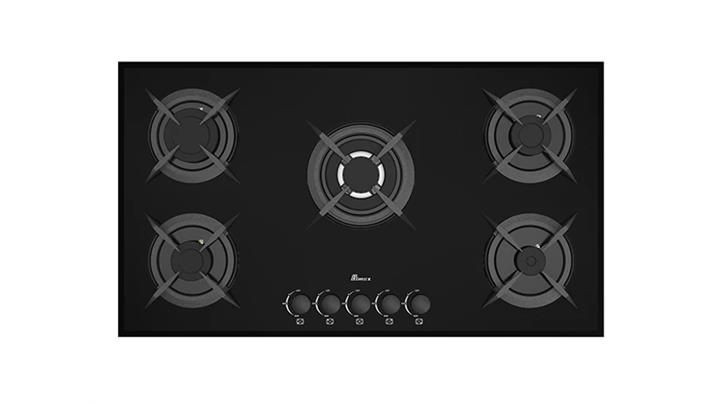 گاز صفحه ای پنج شعله مدل 5080 (G5) بیمکث مشکی
