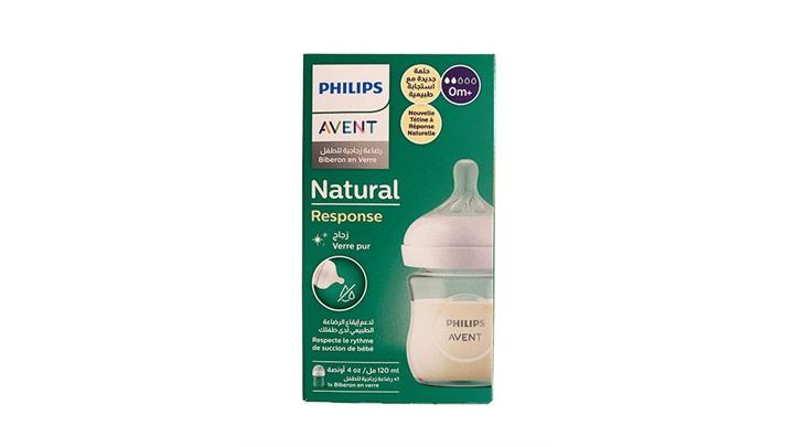 شیشه شیر نچرال پیرکس فیلیپس اونت philips avent حجم 120 میلی لیتر