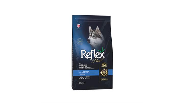غذای سگ بالغ، نژاد متوسط و بزرگ، در 2 طعم متفاوت، ۳ کیلوگرمی، رفلکس پلاس(Reflex Plus) کد209