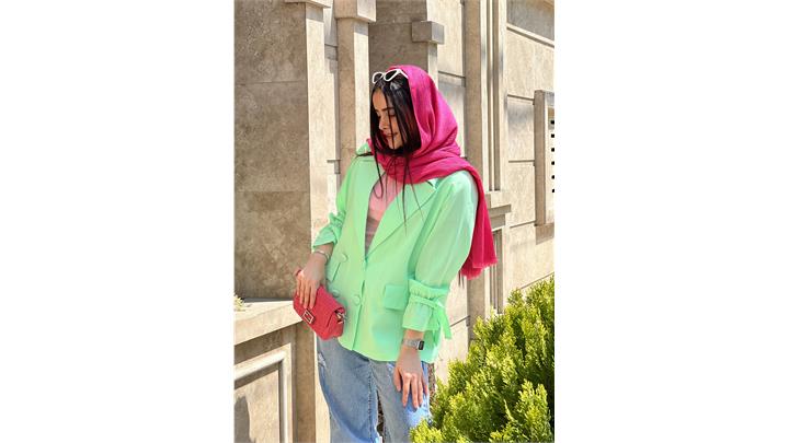کت پاستلی زنانه فری سایز