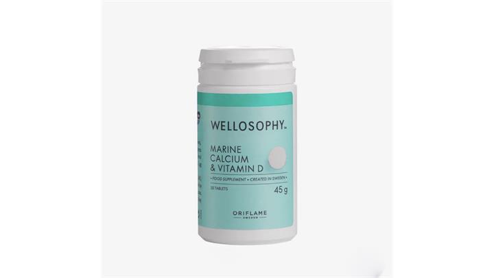 قرص کلسیم دریایی و ویتامین D اوریفلیم WELLOSOPHY Marine Calcium and Vitamin D