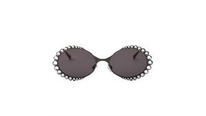عینک آفتابی زنانه OVAL SUNGLASSES WITH SHINY STONES اورجینال برند zara