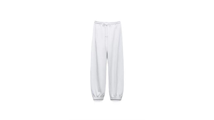 شلوار زنانه اورجینال HEAVY COTTON JOGGER TROUSERS برند zara