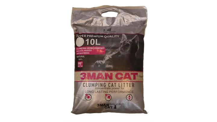 خاک گربه کربن دار برند تری من کت 3man cat وزن 10 کیلوگرم
