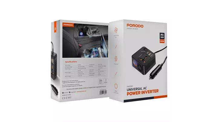 اینورتر خودرو پرودو مدل Universal AC Power Inverter PD-FWCH057