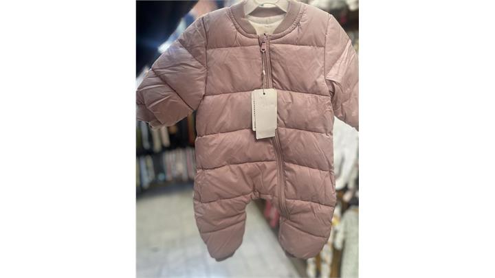 کاپشن سرهمی نوزادی رنگ صورتی