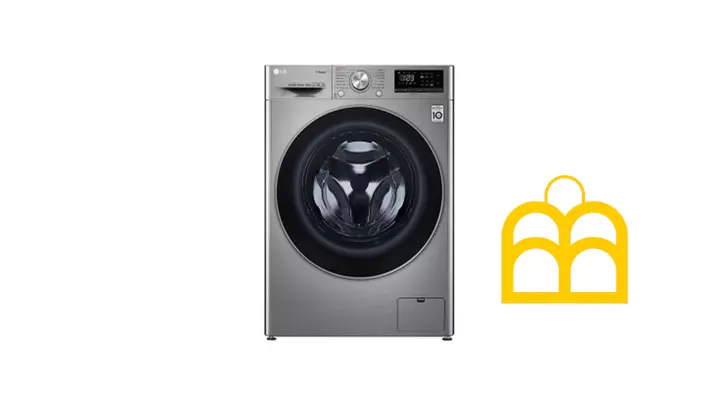 ماشین لباسشویی ظرفیت 9 کیلوگرمی ال جی مدل F4V5VYP0W / F4V5VYP2T ا LG F4V5 / V5 Washing Machine 9Kg رنگ سیلور