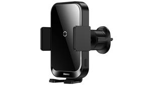 هولدر و شارژر وایرلس 15 وات بیسوس Baseus Halo Electric Wireless Charging Car Mount 15W