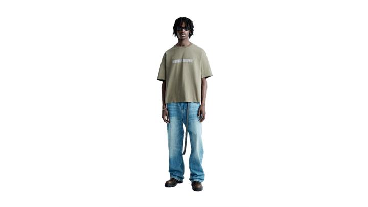 تیشرت مردانه اورجینال SLOGAN PRINT T-SHIRT برند zara