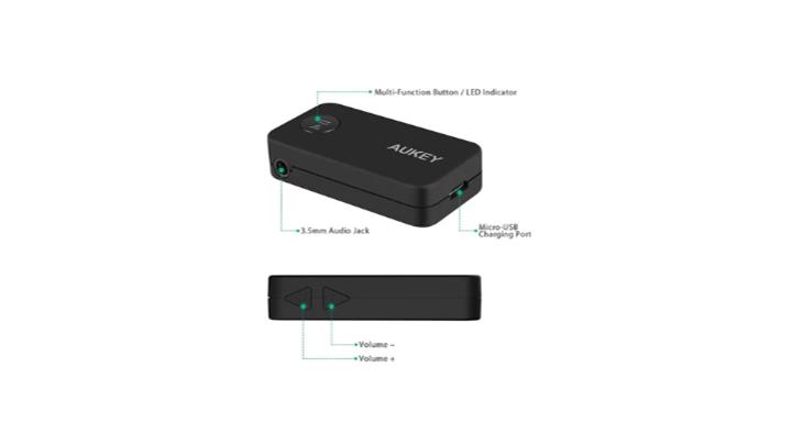 گیرنده بلوتوثی صدا آکی مدل AUKEY BR-C2