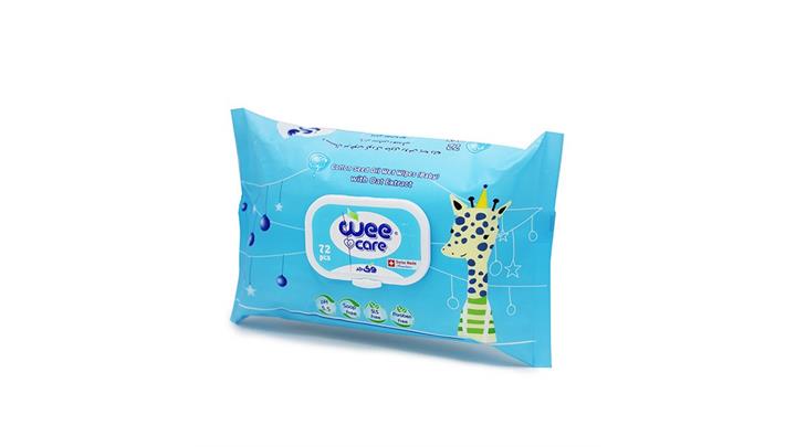دستمال مرطوب وی کر Wee Care بسته 72 عددی