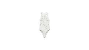 بادی زنانه اورجینال RHINESTONE RIBBED BODYSUIT برند zara