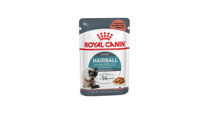 پوچ گربه بالغ، جلوگیری و دفع گلوله مویی، ۸۵ گرمی،برند رویال کنین(Royal Canin) کد335