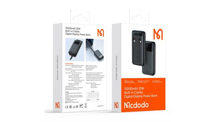 پاور بانک 33 وات 10000 میلی آمپر مک دودو مدل Mcdodo MC-023