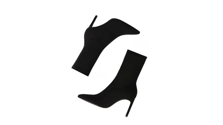 نیم بوت زنانه Stretch ankle boots with heels اورجینال برند BERSHKA
