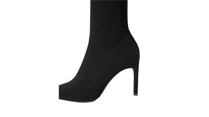 نیم بوت زنانه Stretch ankle boots with heels اورجینال برند BERSHKA