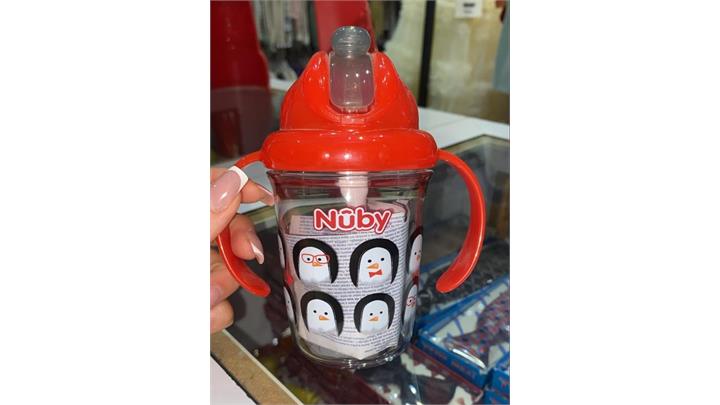 لیوان کودک نی دار 240 میلی لیتر نوبی Nuby