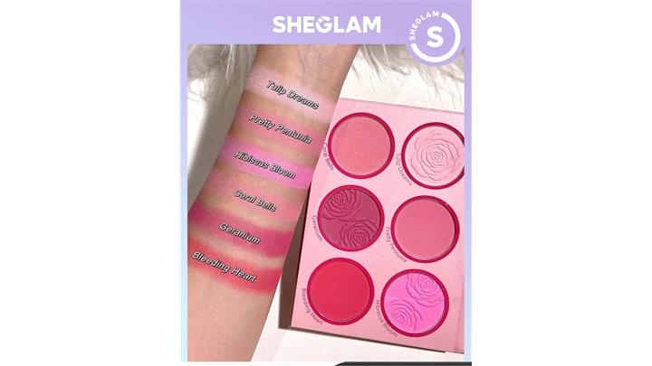 پالت رژگونه 6 رنگ شیگلم Sheglam Floral Flush Blush Palette