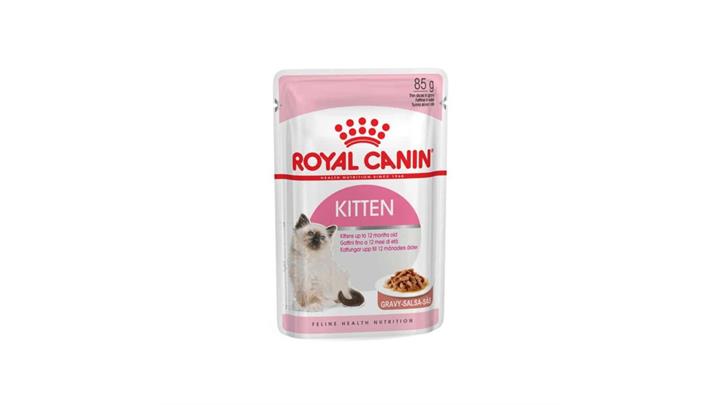 پوچ بچه گربه، ۴ تا ۱۲ ماه، در آب گوشت، ۸۵ گرمی، برند رویال کنین(Royal Canin) کد342