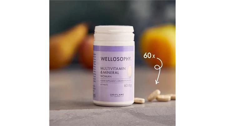 قرص مولتی ویتامین مینرال بانوان اوریفلیم Wellosophy Multivitamin Mineral Woman