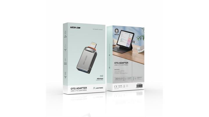 تبدیل USB-A به Lightning گرین لاین Green Lion مدل GNOTGACTAGY