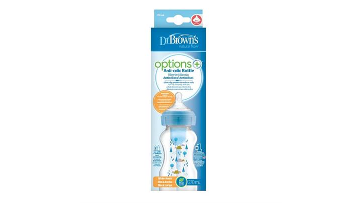 شیشه شیر طلقی 270 میلی لیتر دکتر براوون آپشن پلاس DrBrowns