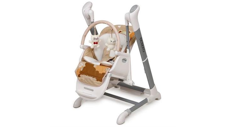 صندلی غذاخوری تابشو رنگ خاکی برند ببکو مدل 818 Bebeko highchair 