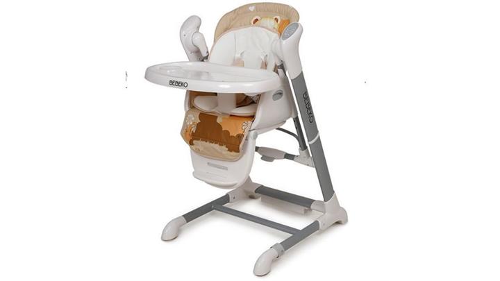 صندلی غذاخوری تابشو رنگ خاکی برند ببکو مدل 818 Bebeko highchair 