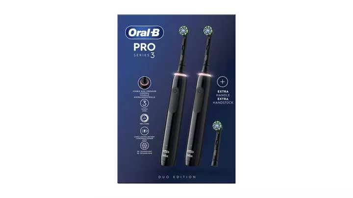 مسواک برقی اورال بی Oralb مدل Pro Series3 DUO EDITION بسته دو عددی